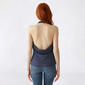 Juniors Madden Girl Asymmetrical Halter Tank Top - Navy - image 2
