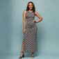 Womens 24/7 Comfort Apparel Black & White Sleeveless Maxi Dress - image 4