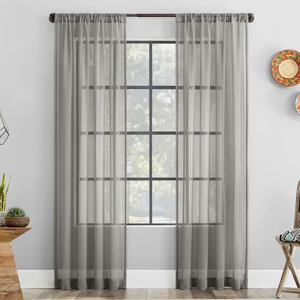 Forma Clean Woven Honeycomb Pattern Panel Curtains - image 