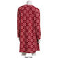 Womens Carol Hochman Waffle Fleece Snowflakes 42" Nightgown - image 2