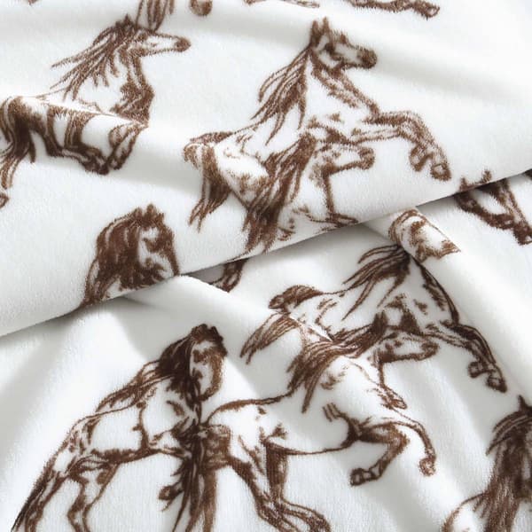 Wrangler Mustangs Soft Plush Throw