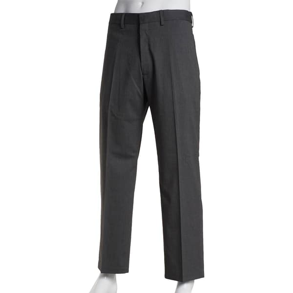 Mens J.M. Haggar Basketweave Dress Pants - Dark Grey - image 