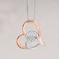 Love Symphony(tm) Pink Gold Plated 1/10ctw. Heart Necklace - image 1
