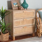 Baxton Studio Sebille Light Brown Wood 3-Drawer Storage Chest - image 8
