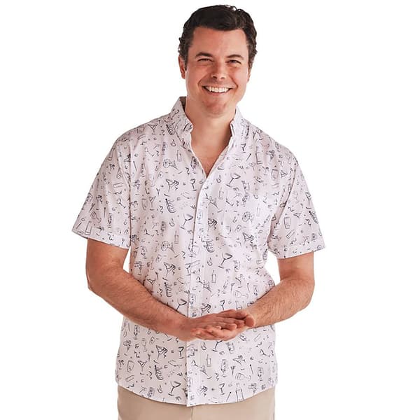 Mens North Hudson&#40;R&#41;  Cocktails Tuckless Button Down Shirt