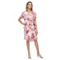 Womens SLNY Short Sleeve Print Tier Chiffon Dress - image 1