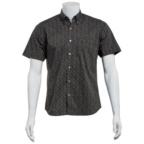 Mens North Hudson Tuckless Button Down Shirt - Black - image 