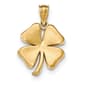 Gold Classics(tm) Polished 14kt. 4 Leaf Clover Pendant - image 1