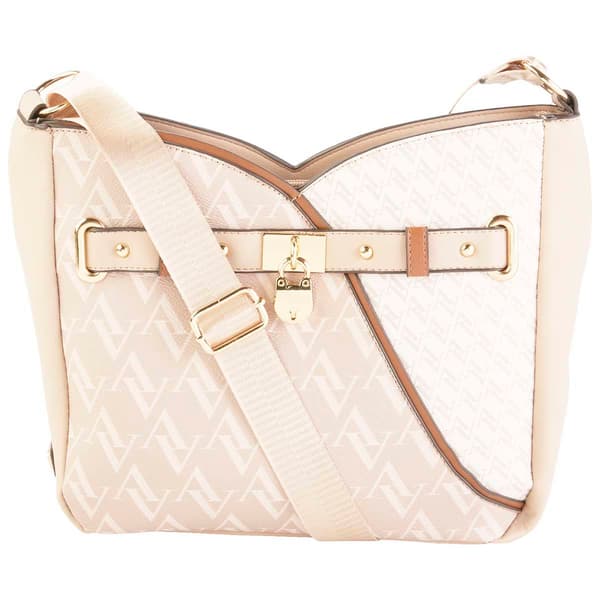 Adrienne Vittadini Serafina Signature Lock Crossbody - image 