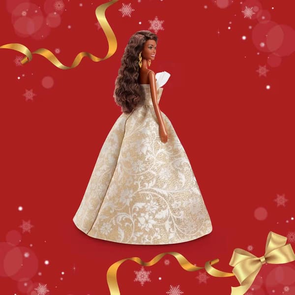 Barbie&#174; 2025 Holiday Barbie w/ Dark Brown Long Hair