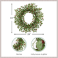 Northlight Glittered Holly & Berry Artificial Christmas Wreath - image 5