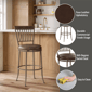 HH2 Home Hawkins Metal Commercial Grade Bar Height Swivel Stool - image 10