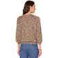 Womens Democracy 3/4 Blouson Sleeve Space Dye Sweater - image 2