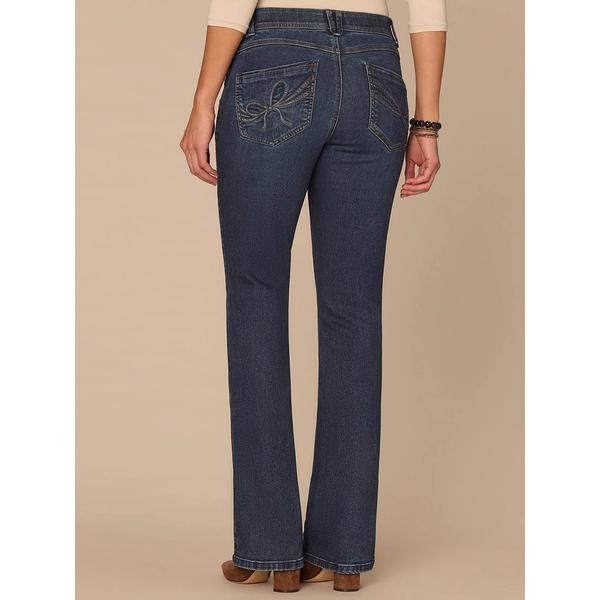 Womens Democracy “Ab”solution® Itty Bitty Boot with 3D Bow Jeans