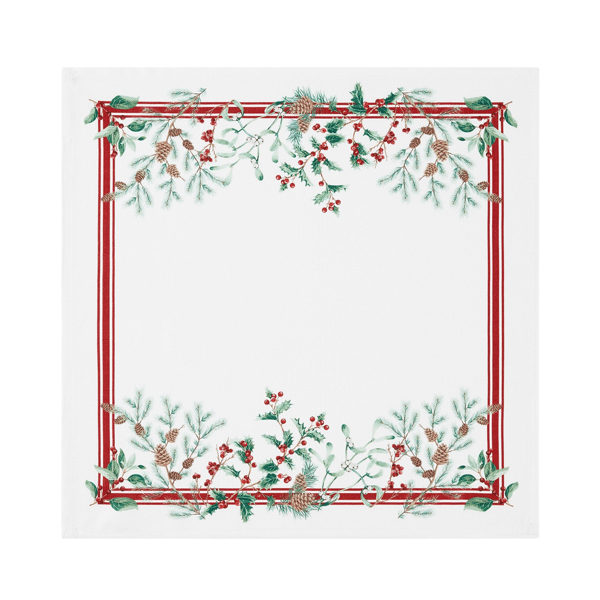 Threadmade Winter Holiday Berry Fabric Napkins - Set of 4
