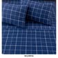 Freshfolds Turkish Cotton Blue Windowpane Flannel 4pc. Sheet Set - image 5