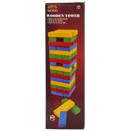 Large Colorful Wooden Tower Stacking Game