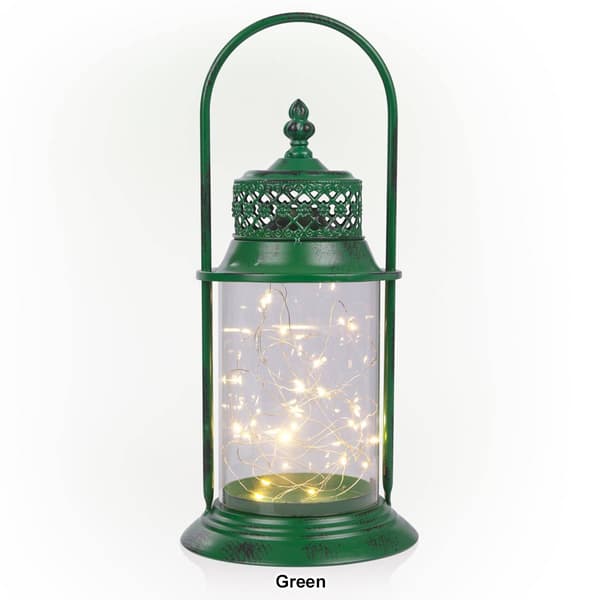 Alpine String Light Metal and Glass Lantern