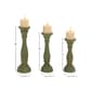 9th & Pike&#174; Wooden Pillar Candle Holders Set of 3 - image 7