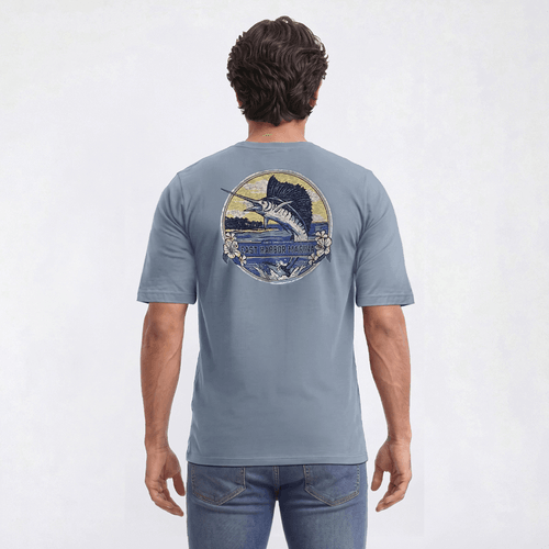 Mens IZOD® Airborne Fish Short Sleeve Tee