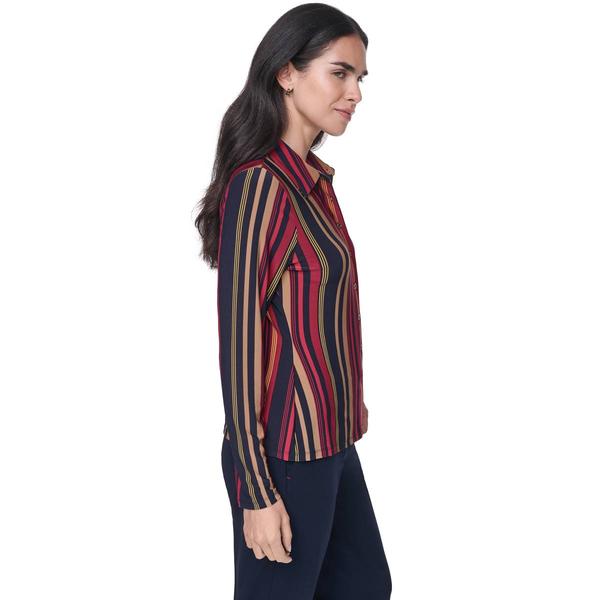 Womens Tommy Hilfiger Long Sleeve Stripe Casual Button Down
