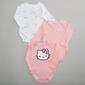Toddler Girl 3pk. Hello Kitty(R) Glitter Dots Bodysuits - image 1