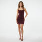 Juniors Madden Girl Mesh Rhinestone Embroidered Cami Skater Dress - image 1