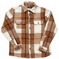 Mens Visitor Long Sleeve Brawny Shacket - Brown/Blue/Cream/Grey - image 1