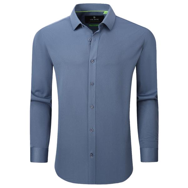 Mens Tom Baine Slim Fit Performance Dress Shirt - Blue - image 
