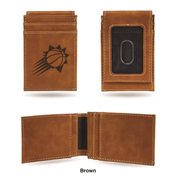 Mens NBA Phoenix Suns Faux Leather Front Pocket Wallet
