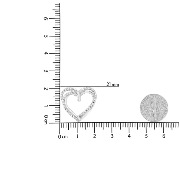 Diamond Classics&#8482; 1/4ctw. Diamond Double Heart Pendant