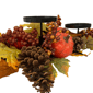 Northlight 21in. Fall Harvest Leaves & Pumpkins Candle Holder - image 6