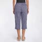 Womens Emily Daniels Pull On Stripe Capris with Side Slits - image 2