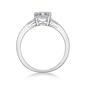 Sterling Silver Ring w/ White Topaz Gemstones - image 3