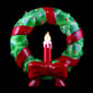 Mr. Christmas 19.25in. Vintage Blow Mold Green Wreath - image 2