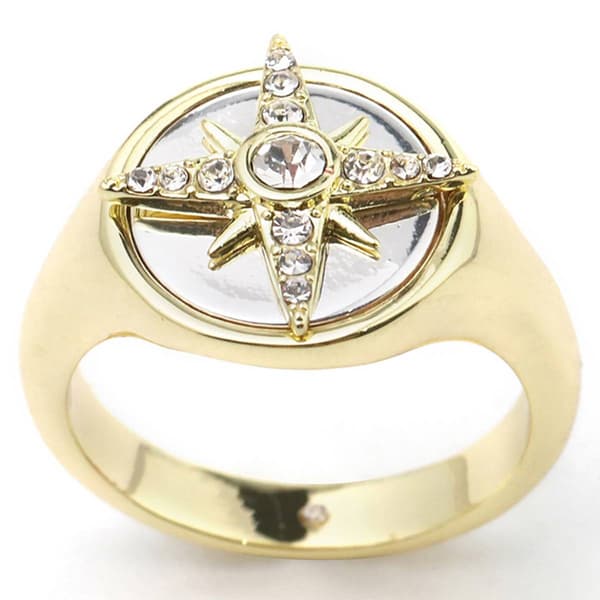 Ashley Cooper(tm) Gold North Star Signet Ring - image 