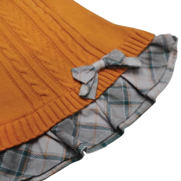 Best Furry Friends Harvest Plaid Pet Sweater Dress