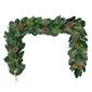 Puleo International 6ft. Pre-Lit Magnolia Artificial Garland - image 1