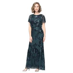 Womens SLNY Beaded Blouson Gown
