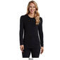 Womens Cuddl Duds&#174; Fleece w/Stretch Long Sleeve Crew Neck Tee - image 4