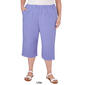 Plus Size Alfred Dunner Summer Breeze Double Gauze Capri Pants - image 5