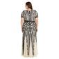 Plus Size R&M Richards Short Sleeve Sweetheart Neck Sequin Gown - image 3