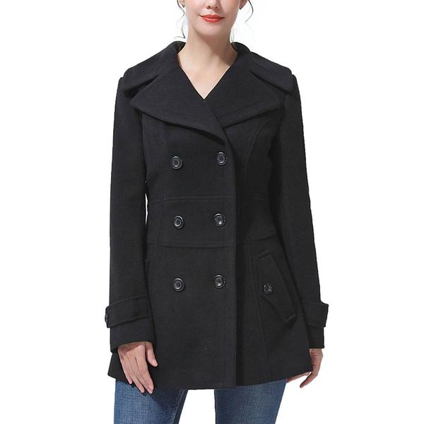 Womens BGSD Wool Peacoat - image 