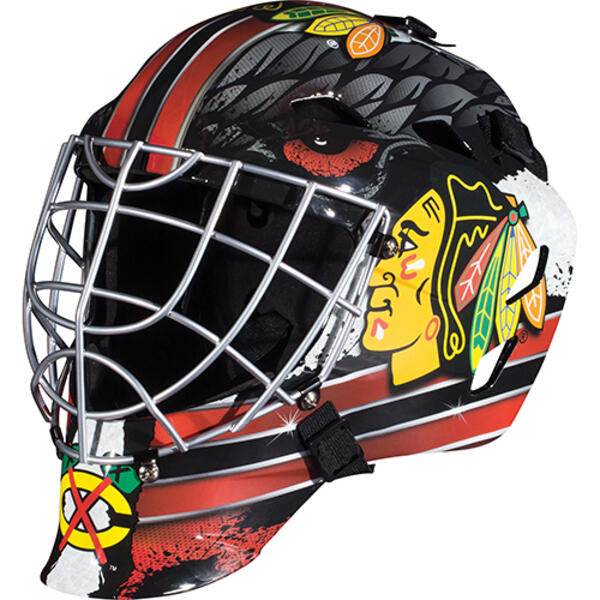 Franklin&#40;R&#41; GFM 1500 NHL Blackhawks Goalie Face Mask - image 