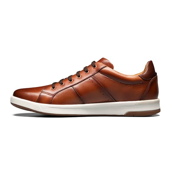 Mens Florsheim Crossover Lace To Toe Fashion Sneakers - Cognac