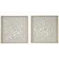 9th & Pike&#40;R&#41; Set of 2 Shell Shadow Boxes Coastal Wall Art - image 1