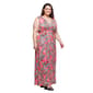 Plus Size 24/7 Comfort Apparel Pink Paisley Sleeveless Maxi Dress - image 4