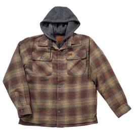 Mens Mountain Ridge Flannel Tik Tok Jacket - Brown