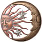 Metal Sun Face and Moon Wall Decor - image 1
