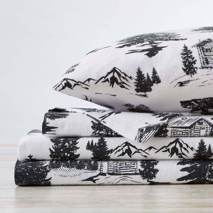 Freshfolds Premium Cotton Flannel December Frost 4pc. Sheet Set